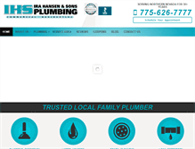 Tablet Screenshot of ihsplumbing.com